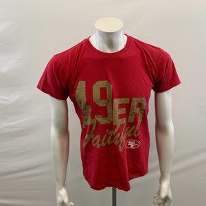 San Francisco 49ers Faithful T Shirt Boys Size L